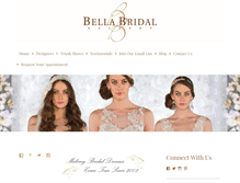 Tablet Screenshot of bellabridal.com